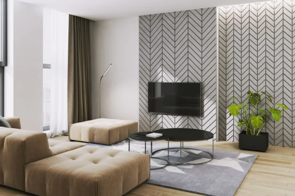 3D Wandpaneel aus Sichtbeton PB44 1188 x 600 x 25 mm – Bild 4