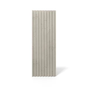 Beige VHCT LINE PB 39 v1 Akustikpaneel in Cashmere Farbe mit vertikalen Rillen und unregelmäßiger Textur für Wandgestaltung im Online Shop.