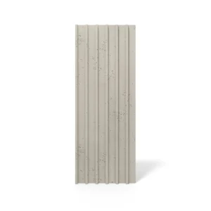 Beige VHCT Line Akustik Wandpaneel PB 40 im Farbton Cashmere mit vertikalen Rillen und strukturierter Oberfläche. Ideal für moderne Raumgestaltung und Schallabsorption.