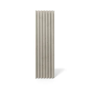 Strukturiertes VHCT LINE PB 41 Wandpaneel im Farbton Cashmere mit vertikalen Rillen und einer leicht porösen Oberfläche. Ideal für moderne Wandgestaltung.