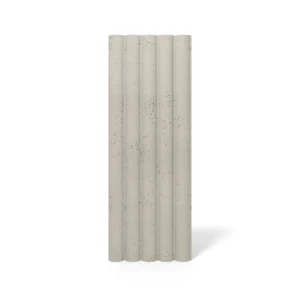 Betonpaneel VHCT LINE PB 61 in Cashmere Farbe. Die geriffelte Oberfläche des Designpaneels sorgt für eine moderne Wandgestaltung im Innenbereich.