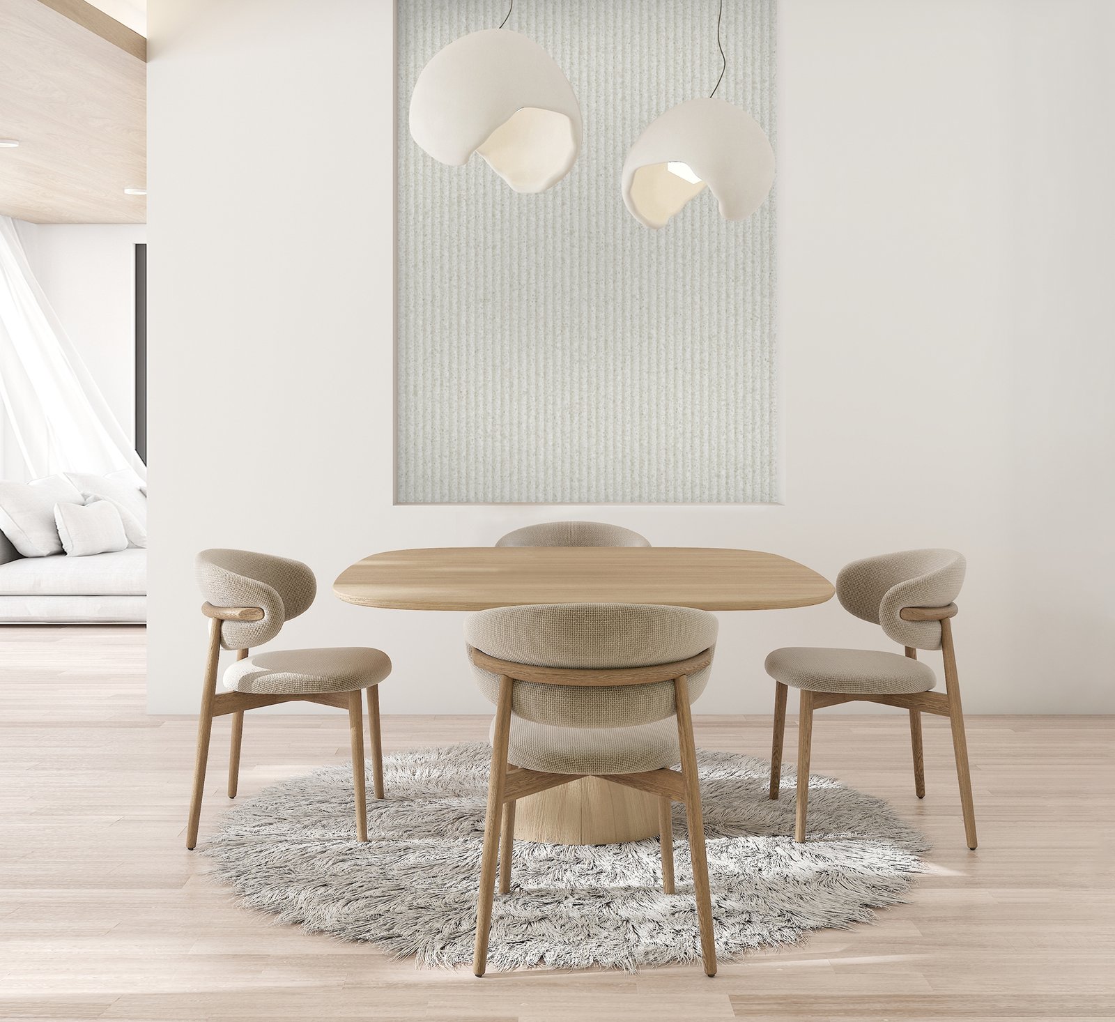 3D Wandverkleidung - Akustikpaneel zuschneiden, Akustikpaneel Hell