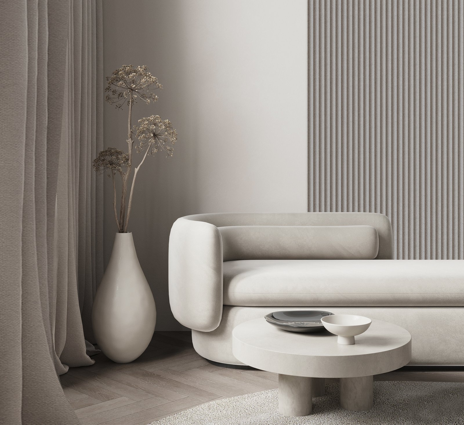 Wandverkleidung im Wohnzimmer