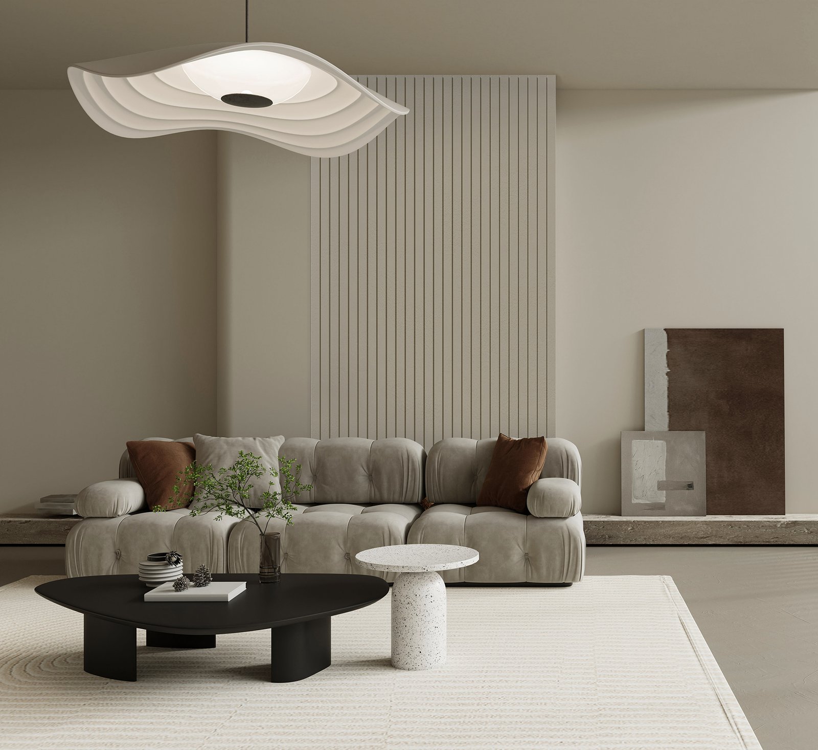 3D Wandpaneel aus Polystyrol - Kollektion Roca